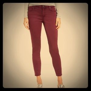 Skinny cranberry jeans